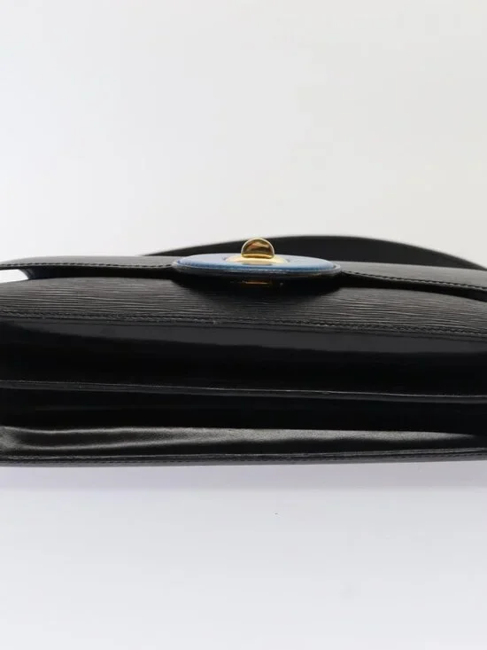 LOUIS VUITTON Epi Bicolor Free Run Shoulder Bag Black Blue M52415 LV Auth 79972 - Picture 6 of 16